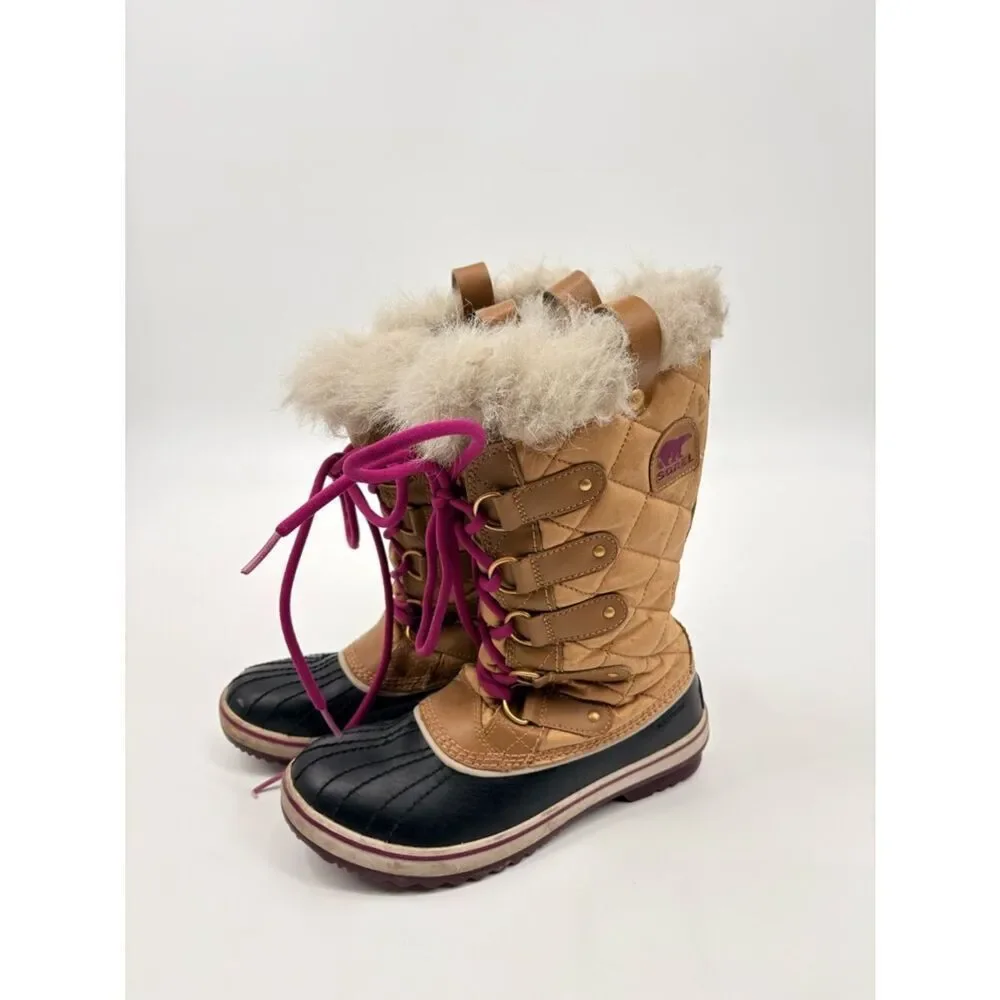 Sorel Women's Tofino II waterproof winter boots in a Curry/Black
